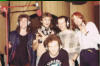 Blackwych Recording Out of Control and Rockin Lady circa 1985. In photo at Slane Studios were Dec, Ciaran, Chris, Richard & Mario